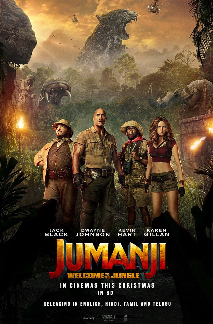 Jumanji Welcome to the Jungle biograf poster