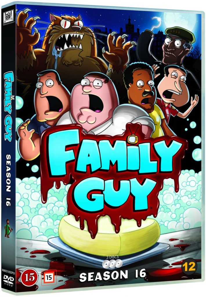 Family Guy Season 16 dvd cover